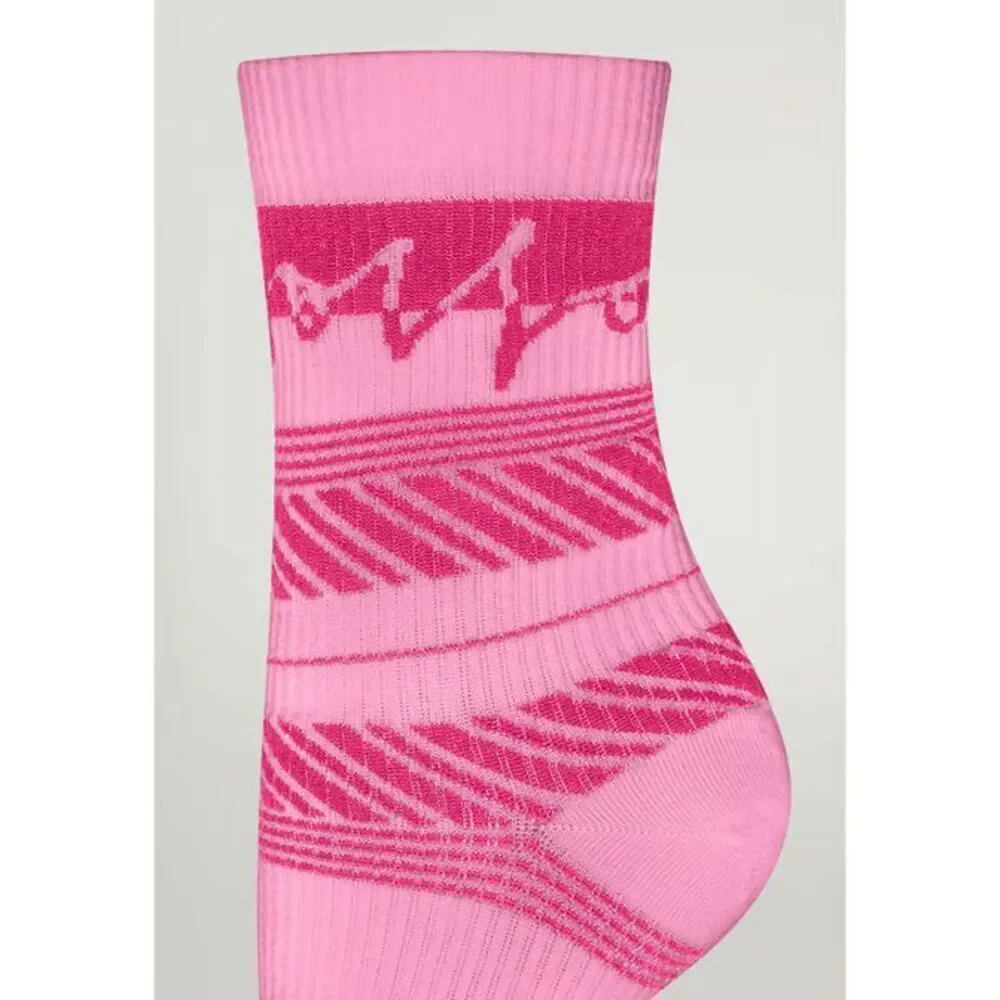 NWT Wolford Paige Socks Pink S 2 Pairs set